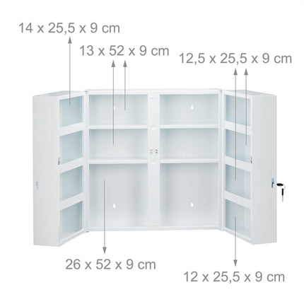 XXL Medicine Cabinet with 2 Doors