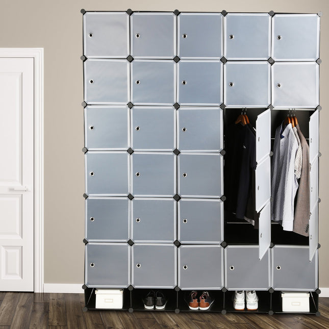 XXL Modular Wardrobe System with 25 Compartments
