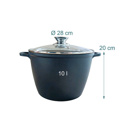 XXL Non-Stick Soup Pot with Glass Lid