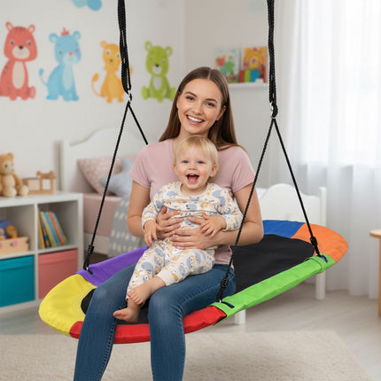 XXL Oval Nest Swing, 300kg Capacity, Adjustable Height
