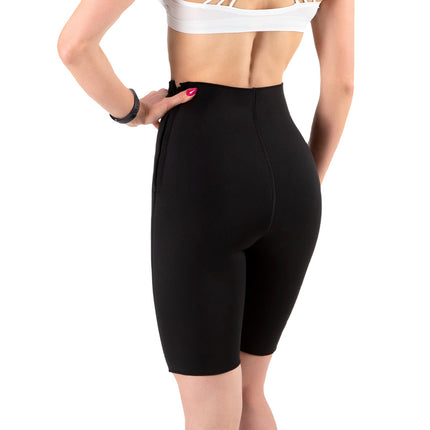 XXL Slimming Shorts, Black, High-Waist Control