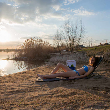 XXL beach mat with pillow