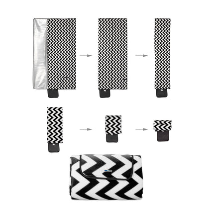 XXL picnic blanket with zigzag pattern