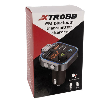 Xtrobb 22355 FM Bluetooth transmitter/charger