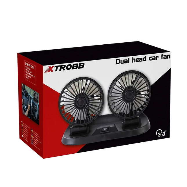 Xtrobb 23222 Double Car Fan