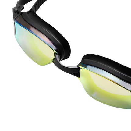Yellow Racing Swimming Goggles, Anti-Fog, UV Protection