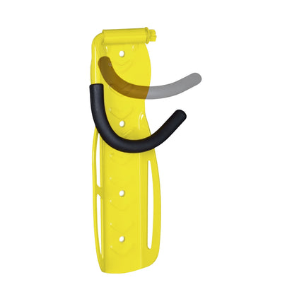 Yellow bicycle holder wall set of 2