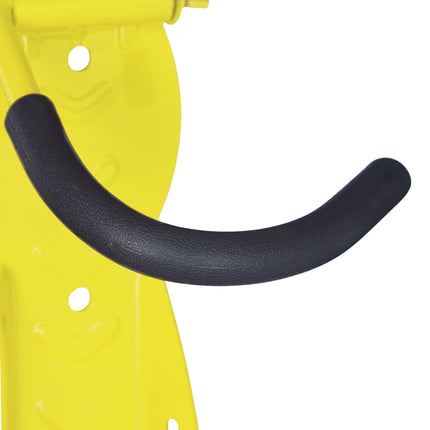 Yellow bicycle holder wall set of 2