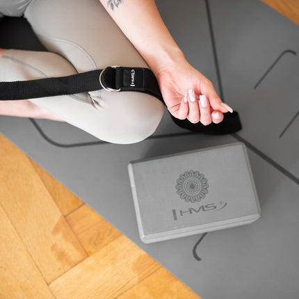 Yoga Block, Gray, Supportive Foam