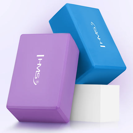 Yoga Block, Purple, Lightweight Foam, Non-Slip