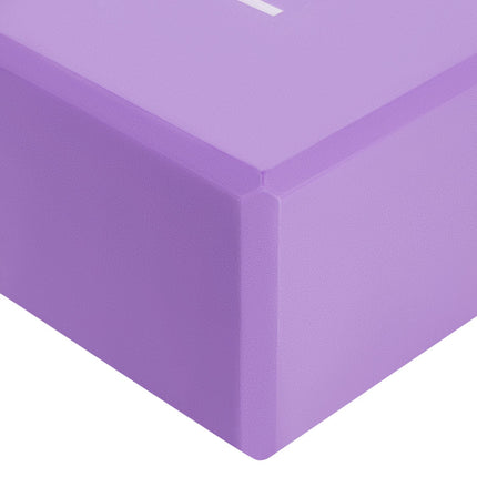 Yoga Block, Purple, Lightweight Foam, Non-Slip