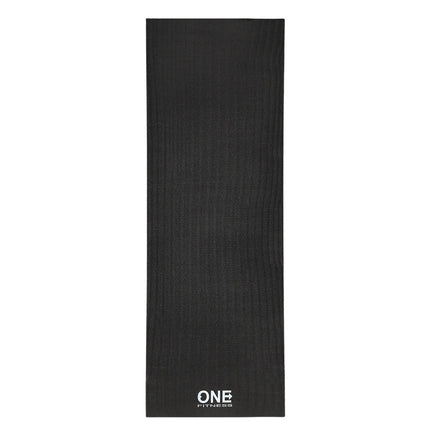 Yoga Mat, Black, Non-Slip, 6mm Thickness