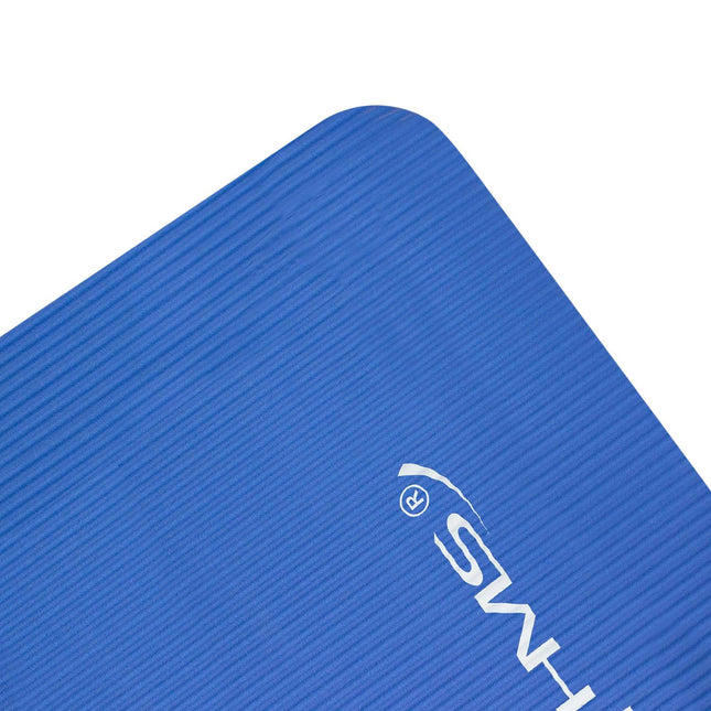 Yogamat, antislip, 6 mm dik, blauw