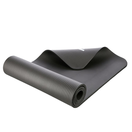 Yoga Mat, Non-Slip, Black, 15mm Thickness