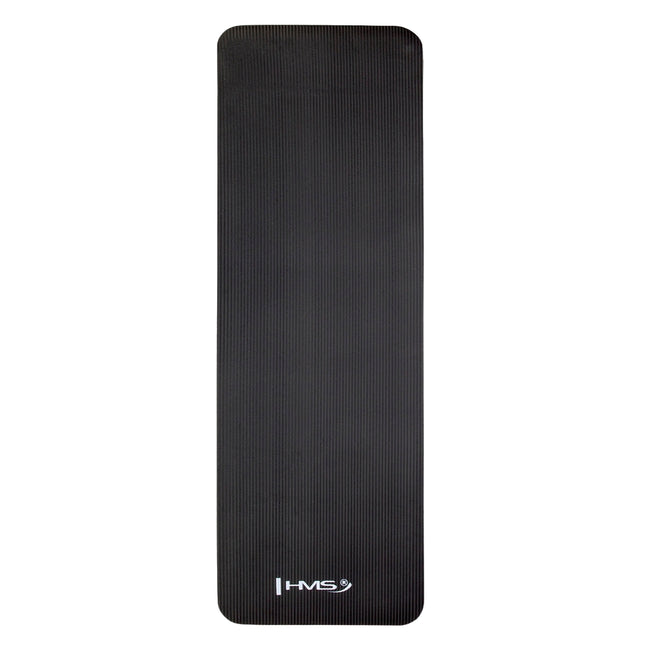Yogamat, antislip, zwart, 15 mm dik