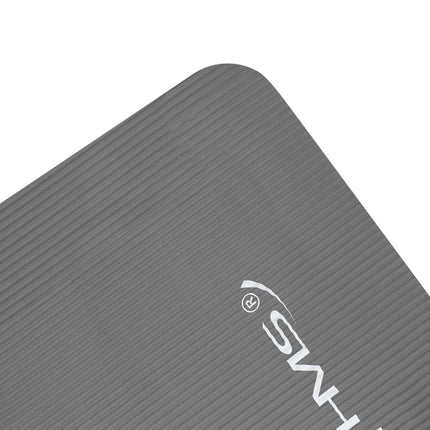 Yoga Mat, Non-Slip, Gray, 6mm Thickness