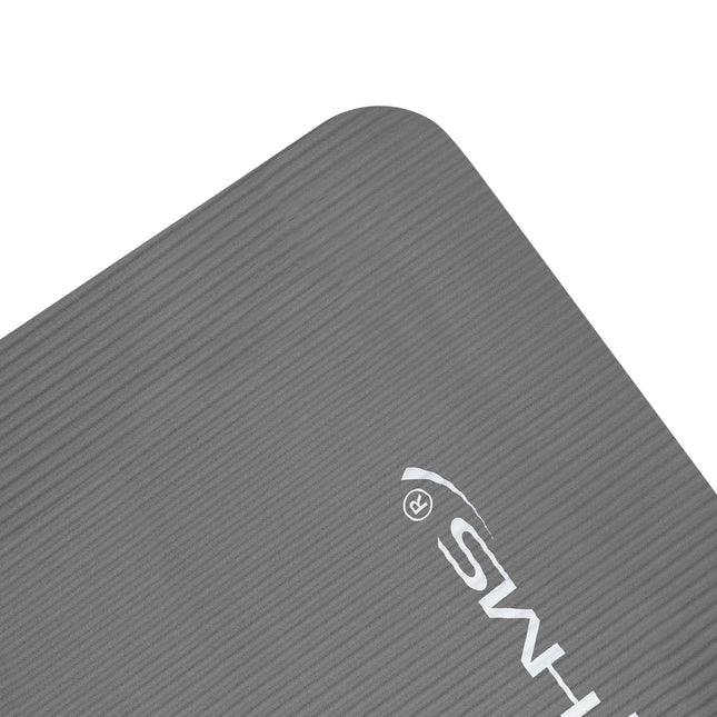 Yogamat, antislip, grijs, 6 mm dik