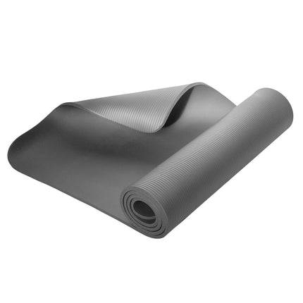 Yoga Mat, Non-Slip, Gray, 6mm Thickness