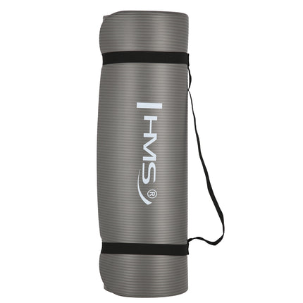 Yoga Mat, Non-Slip, Gray, 6mm Thickness