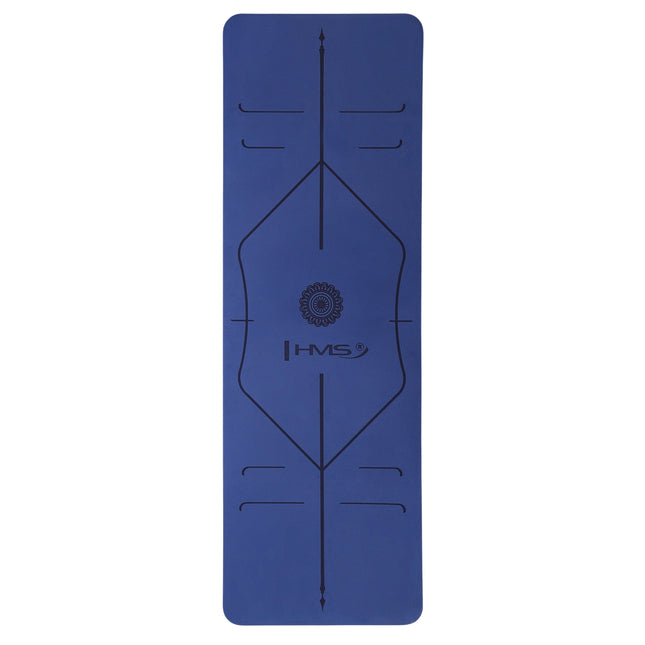Yogamat TPE, donkerblauw, antislip, 10 mm dik