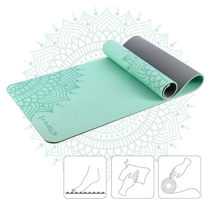 Yoga Set – Mint TPE Mat, Block, Strap