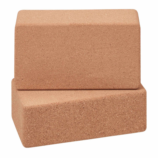 Yogablok van kurk, set van 2