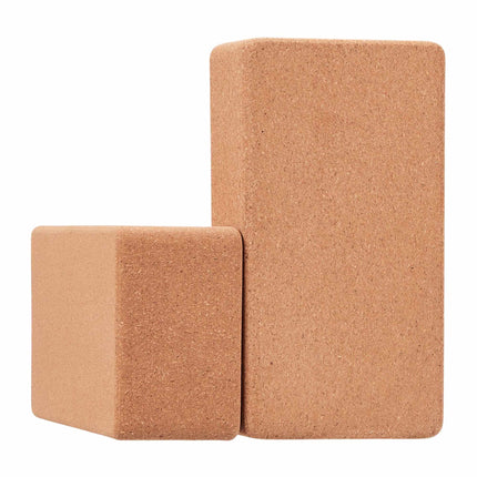 Yoga block in cork, set of 2