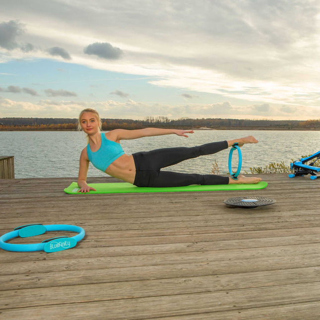Yogamat 1 cm dik effen kleur