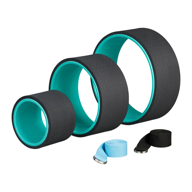 Yoga wielset van 3 met 2 yogabanden