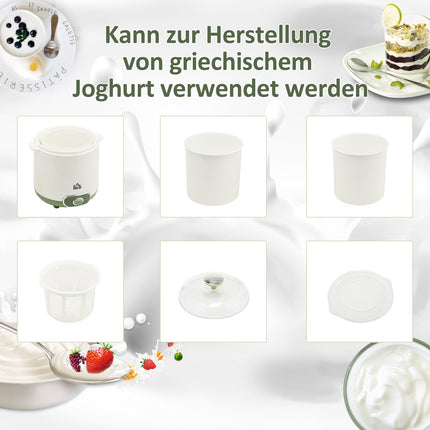Yogurt Maker, 1.5L Capacity, BPA-Free, 20W Power