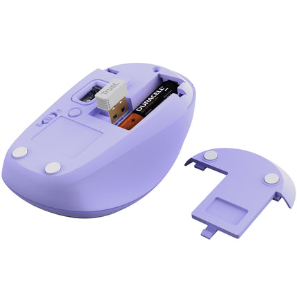 Yvi+ Wireless mouse Bluetooth / 2.4 GHz Purple