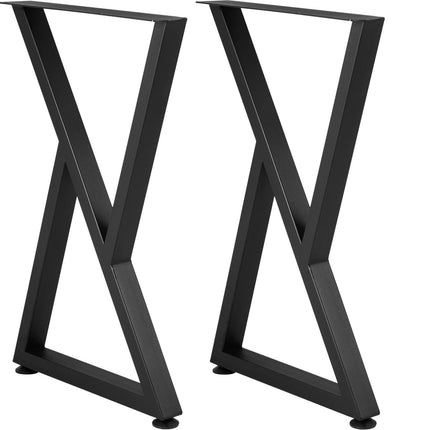 Z-Shaped Steel Table Legs Set of 2, 28 x 18 in