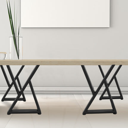 Z-Shaped Steel Table Legs Set of 2, 28 x 18 in