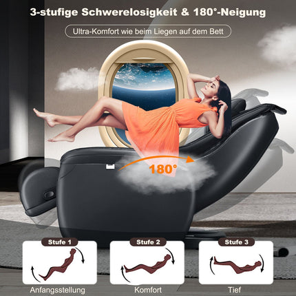 Zero Gravity Full Body Massage Chair with Heat, Black