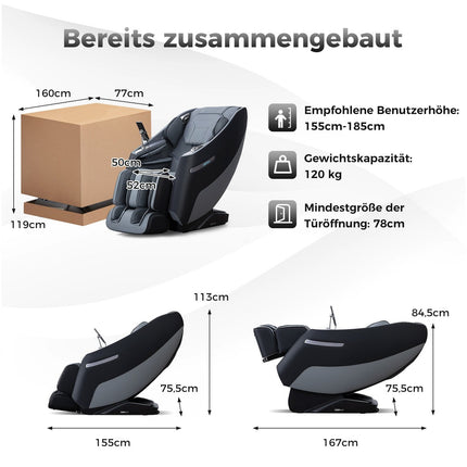Zero Gravity SL Track Massage Chair with Heat & Air Massage