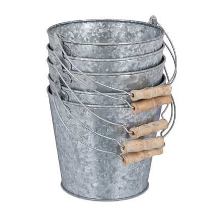 Zinc pot set of 5
