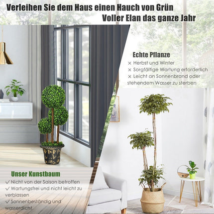 artificial tree artificial green plants artificial plant 30 x 30 x 91 cm green