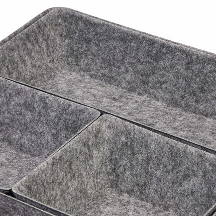 drawer divider in felt in 4 parts
