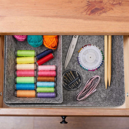 drawer divider in felt in 4 parts