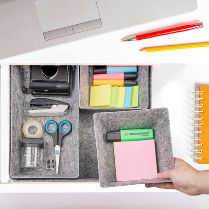 drawer divider in felt in 4 parts