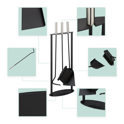 fire set with 4 parts