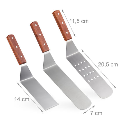 grill shovel in 3 parts