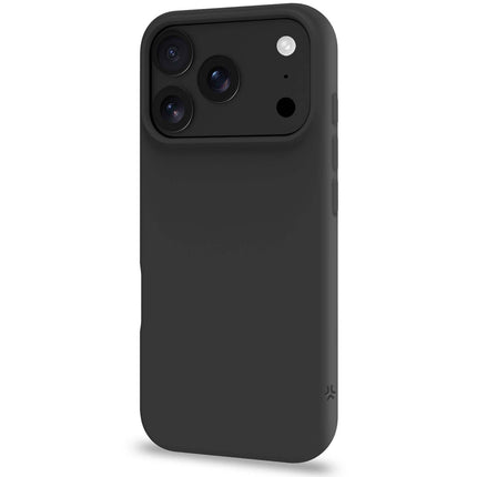 iPhone 18/17 Pro Soft Rubber Case – Black, Silky Finish