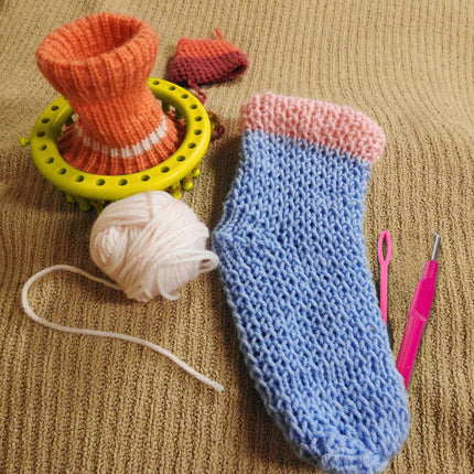 knitting ring set in 6 parts