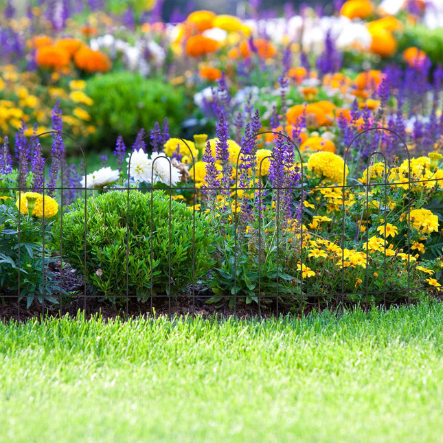 metal flower bed fence in 6 parts