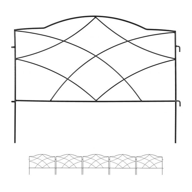 metal flower bed fence in 6 parts