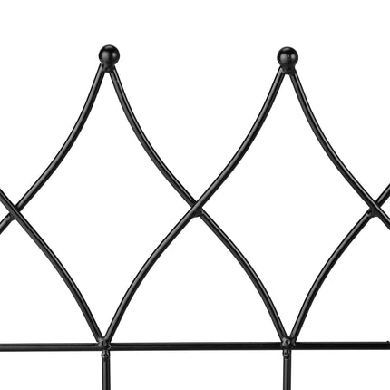 metal flower bed fence in 6 parts