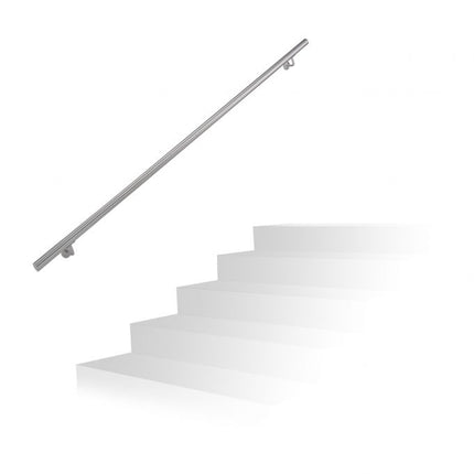 Handrail in stainless steel
