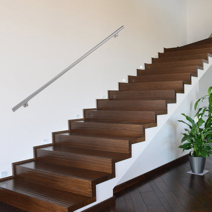 Handrail in stainless steel