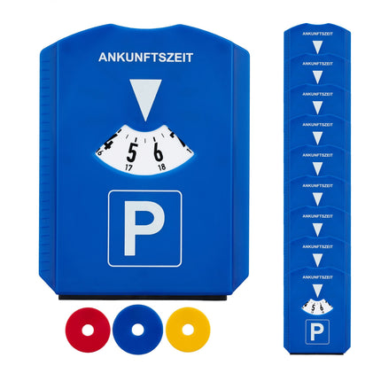 pack of 10 parking discs with ice scraper